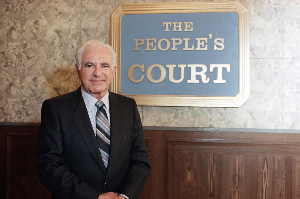 <p>The original reality TV show judge, the “People’s Court” star died on Feb. 26 at age 97. (Photo: Galbraith/AP) </p>