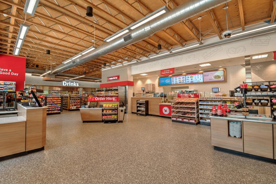 A look at the interior of a Richmond, Virginia, Wawa convenience store. The refreshed store design will be used in Kentucky locations, which are set to open starting in 2025.