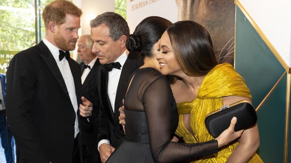 The Duke of Sussex praised his wife's voiceover skills while speaking with Disney CEO Bob Iger in July.