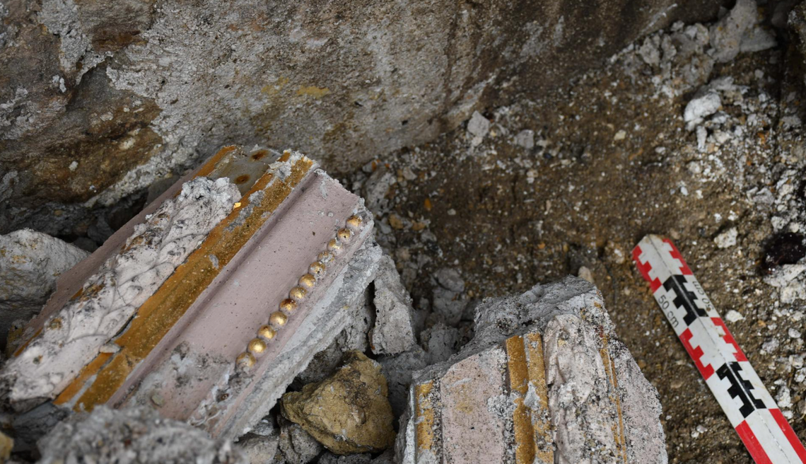 Stucco and gilding from an 18th or 19th century bourgeois home