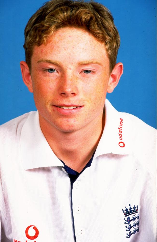 Ian Bell pictured at an England Under-19 photoshoot in October 1998.