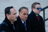 Collins, former U.S. Representative for New York's 27th congressional district arrives at New York Federal Court to be sentenced in the Manhattan borough of New York City