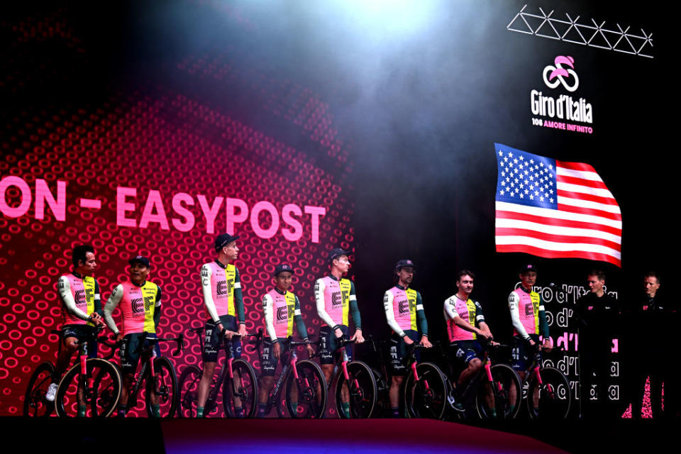 EF Education-EasyPost at the Giro d'italia team presentation