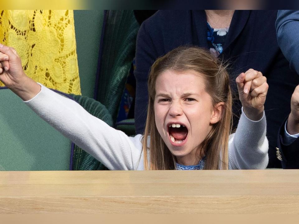 Erster Auftritt beim legendären Tennis-Turnier: Prinzessin Charlotte fiebert beim Wimbledon Finale mit. (Bild: imago/i Images)