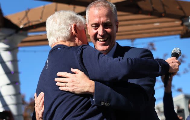 Former President Bill Clinton rallied to help Rep. Sean Maloney (D-N.Y.) win reelection. (Photo: Michael M. Santiago/Getty Images)