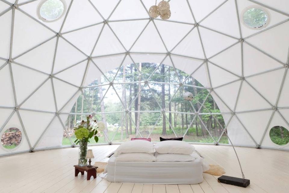 airbnb geo dome catskills