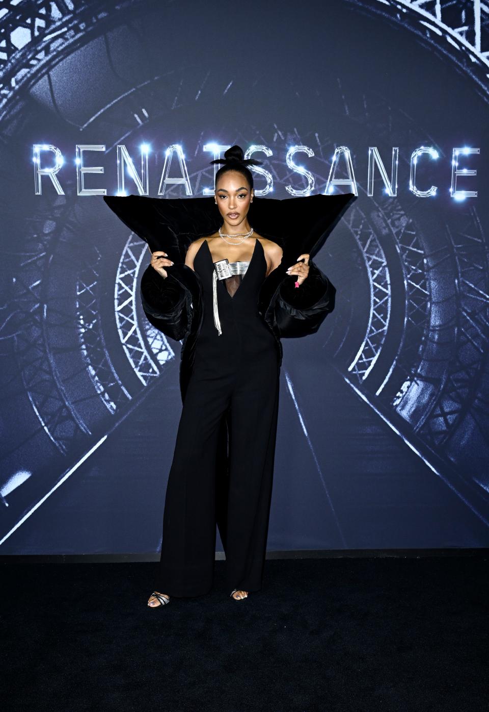 Jourdan Dunn attends the London premiere of "RENAISSANCE: A Film By Beyoncé."