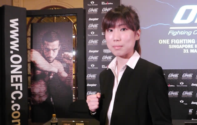 Nicole Chua - Singapore's first professional female MMA fighter (Yahoo! photo)