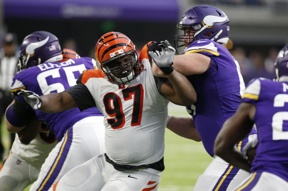 Cincinnati Bengals defensive tackle Geno Atkins signed a historic contract extension. (AP)