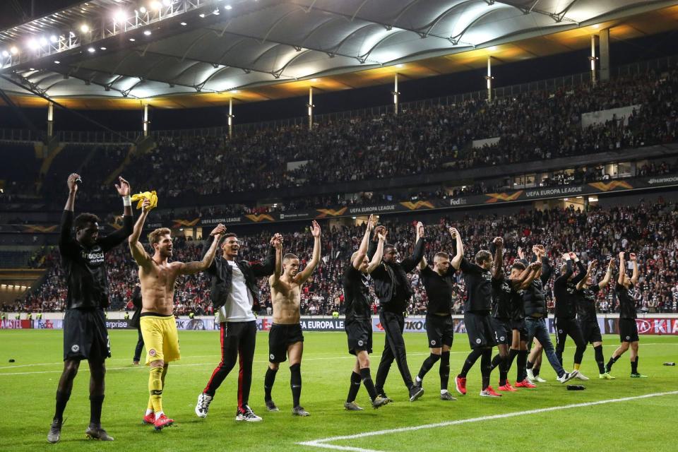 Eintracht Frankfurt zeigte mitreißende Auftritte in der UEFA Europa League und erspielte sich bundesweit neue Sympathien. (Bild: Maja Hitij/Getty Images)