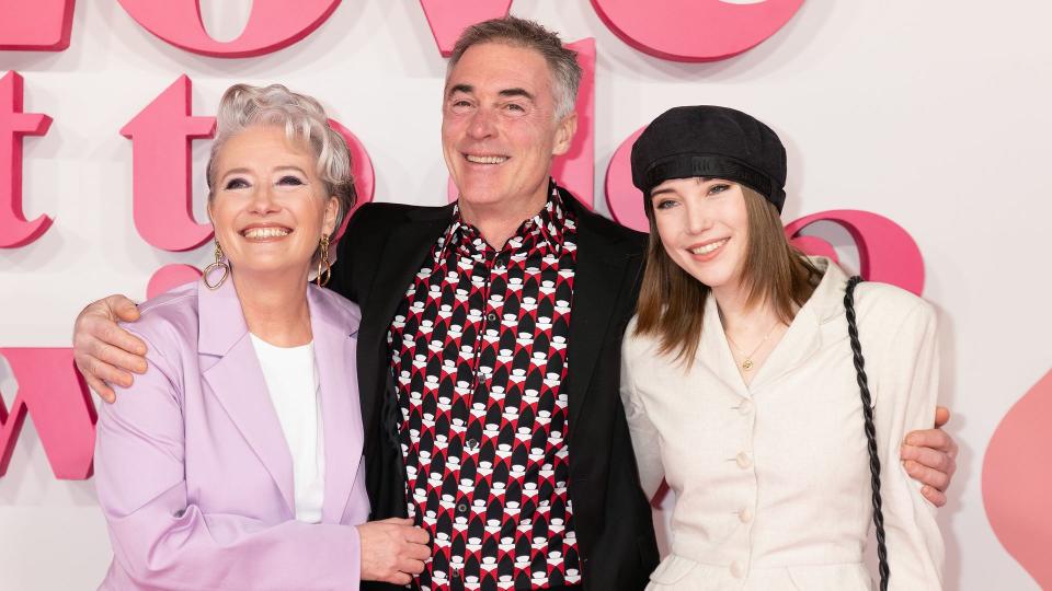 Greg with the two women in his life - wife Dame Emma Thompson and their daughter Gaia