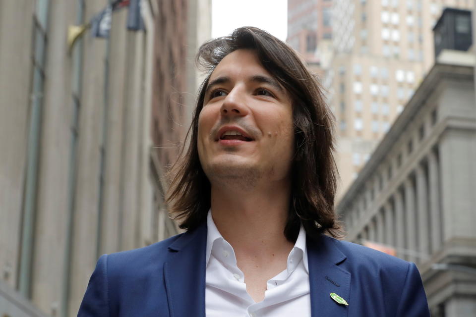 Robinhood Markets, Inc. CEO and co-founder Vlad Tenev arrives on Wall Street after the company's IPO in New York City, U.S., July 29, 2021.  REUTERS/Andrew Kelly