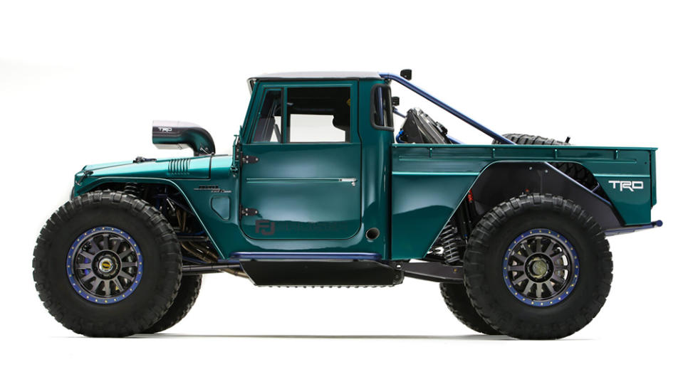 The Toyota FJ Bruiser SEMA concept from the side