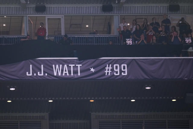 J.J. Watt in Texans Ring of Honor: Franchise star enjoys his big day