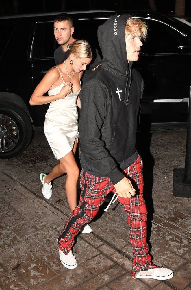 Hailey Baldwin and Justin Bieber head to Hillsong service