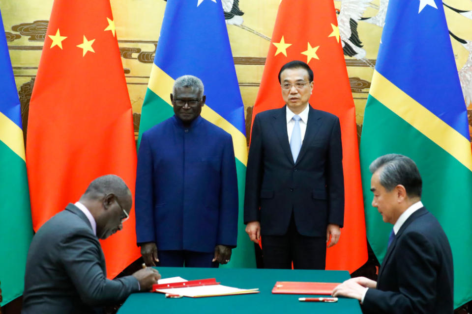 China has been courting the Solomon Islands for years. Source: Getty