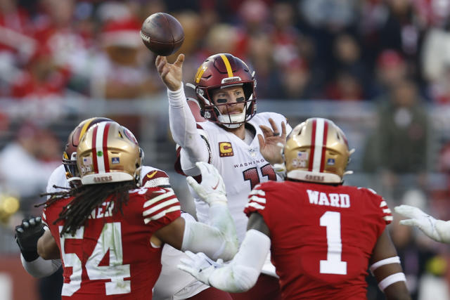 Washington Commanders score a touchdown before the half to tie it up 7-7  with the San Francisco 49ers - Hogs Haven