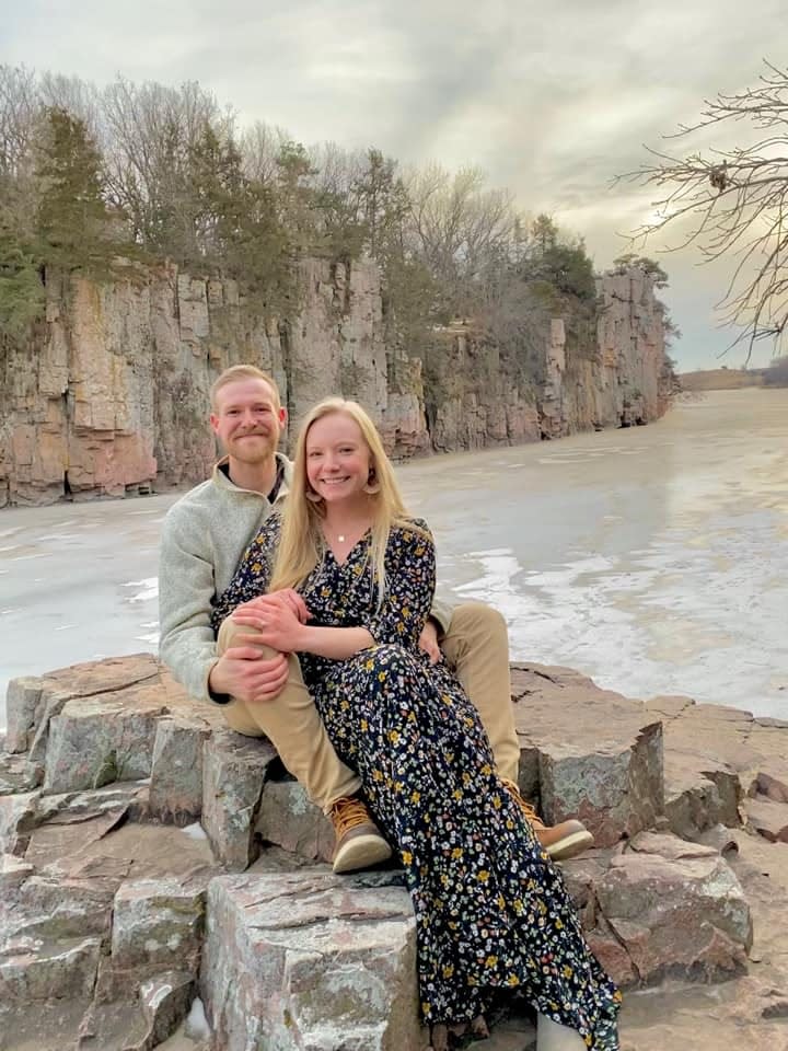Jordan Alberts and her husband Ben were engaged at the Palisades in December.