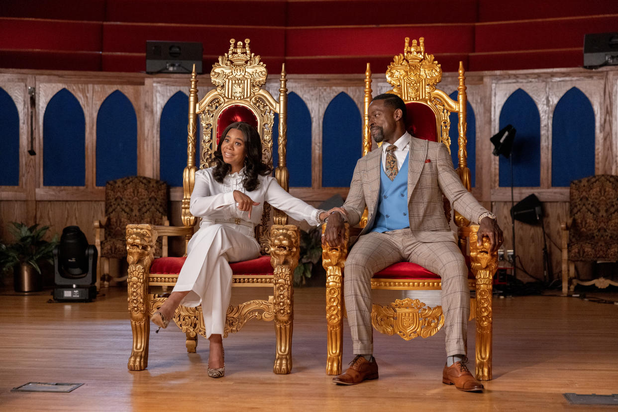 4200_D007_00245
Regina Hall and Sterling K. Brown star as Trinitie and Lee-Curtis Childs in HONK FOR JESUS. SAVE YOUR SOUL., a Focus Features release.
Credit: Steve Swisher / © 2021 Pinky Promise LLC
