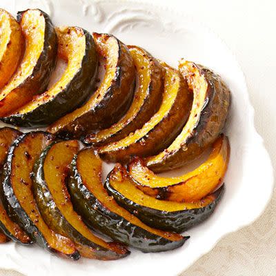 Orange-Dijon Roasted Acorn Squash