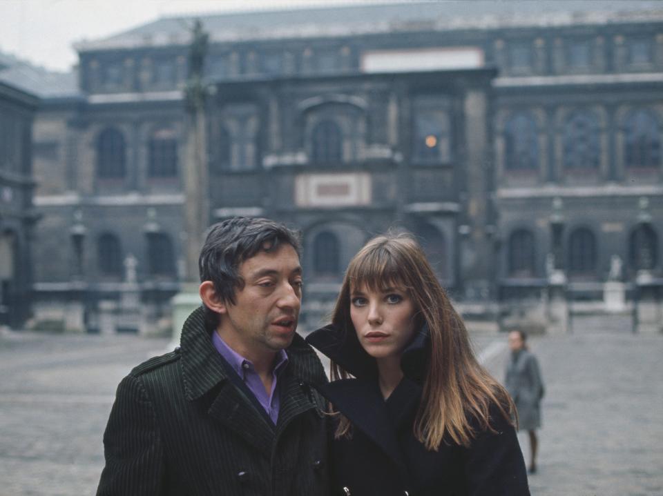 Serge Gainsbourg and Jane Birkin in Paris.