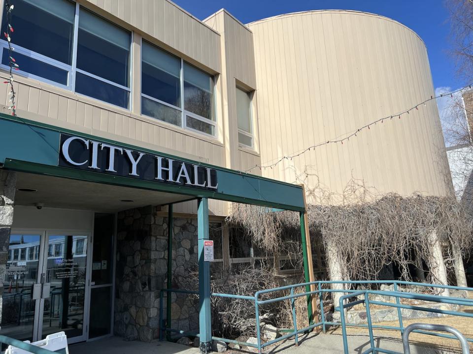 Whitehorse city hall, April 2024.