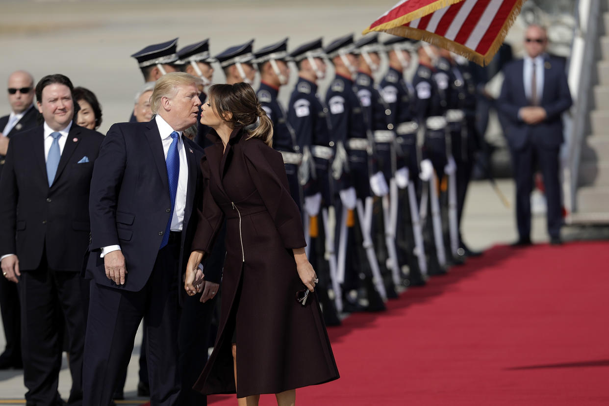 Rumors persist that President Trump cheated on Melania. (Photo: Getty Images)