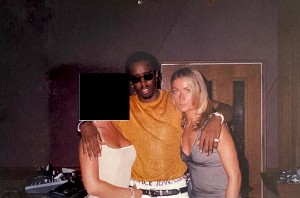 April Lampros (right) claims Combs forced her to perform oral sex on him in the mid-1990s.