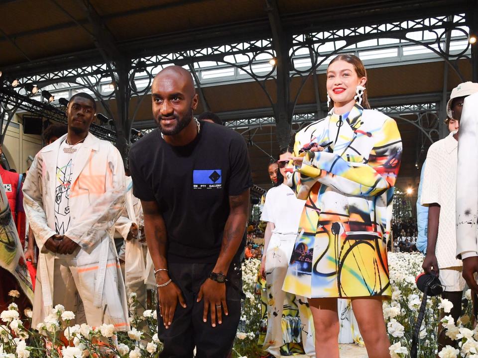 Virgil Abloh taking a bow.