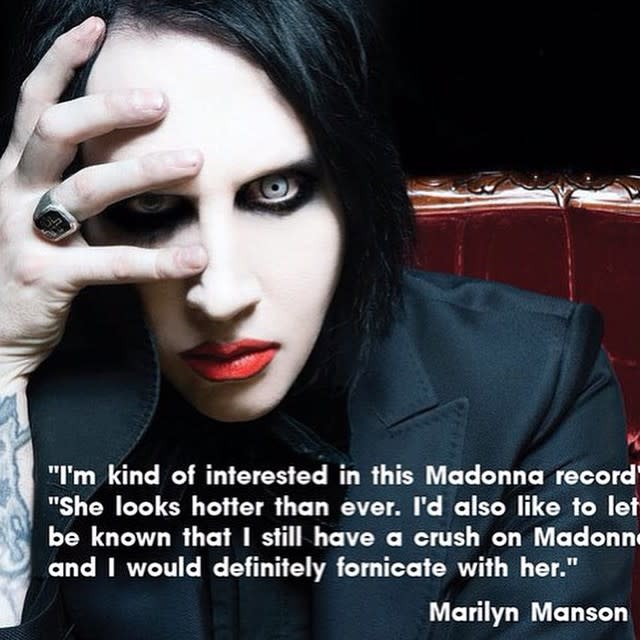 Madonna Responds to Marilyn Manson's Offer of Sex