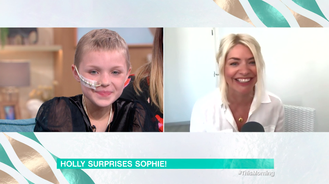 Holly Willoughby surprised a young fan. (ITV)