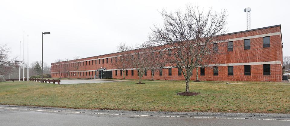 The former Massachusetts lottery headquarters at 60 Columbian St. in Braintree on Wednesday, April 6, 2022.