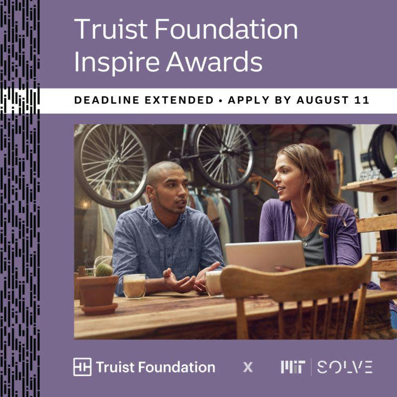 Truist Foundation Announces Deadline Extended for Second Inspire Awards