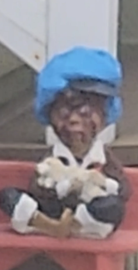 Closeup of a scary doll