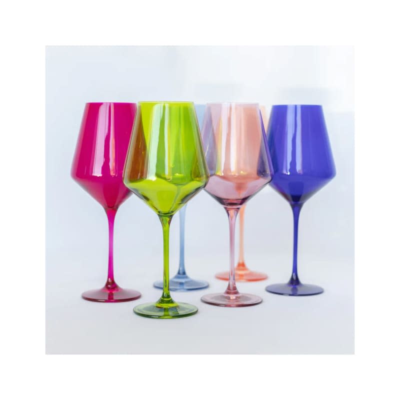 Estelle Colored Wine Stemware