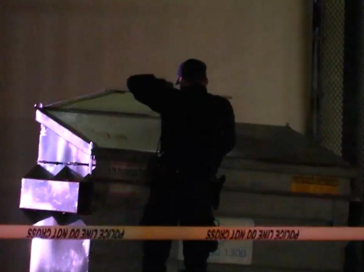 Officers were seen at the San Francisco crime scene (Screenshot / Fox 19)