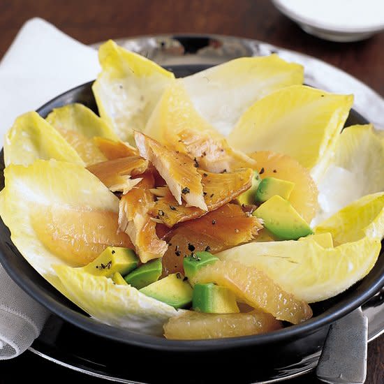 Endive and Grapefruit Salad with Smoked Trout