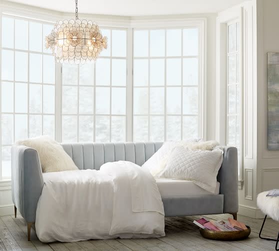 8) Pottery Barn Morgan Upholstered Daybed