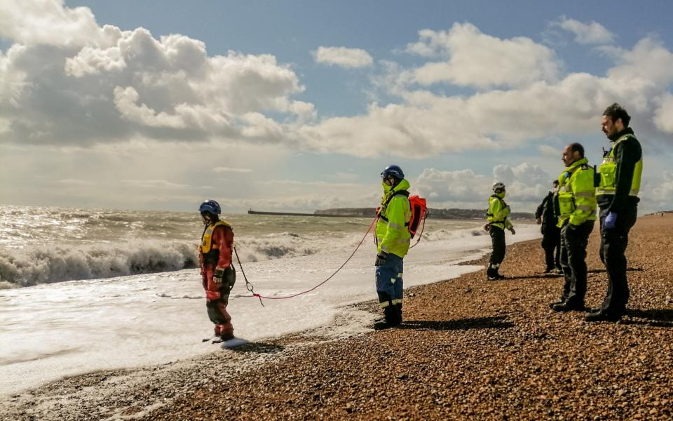 Police retrieved the drugs with the help of the coastguard