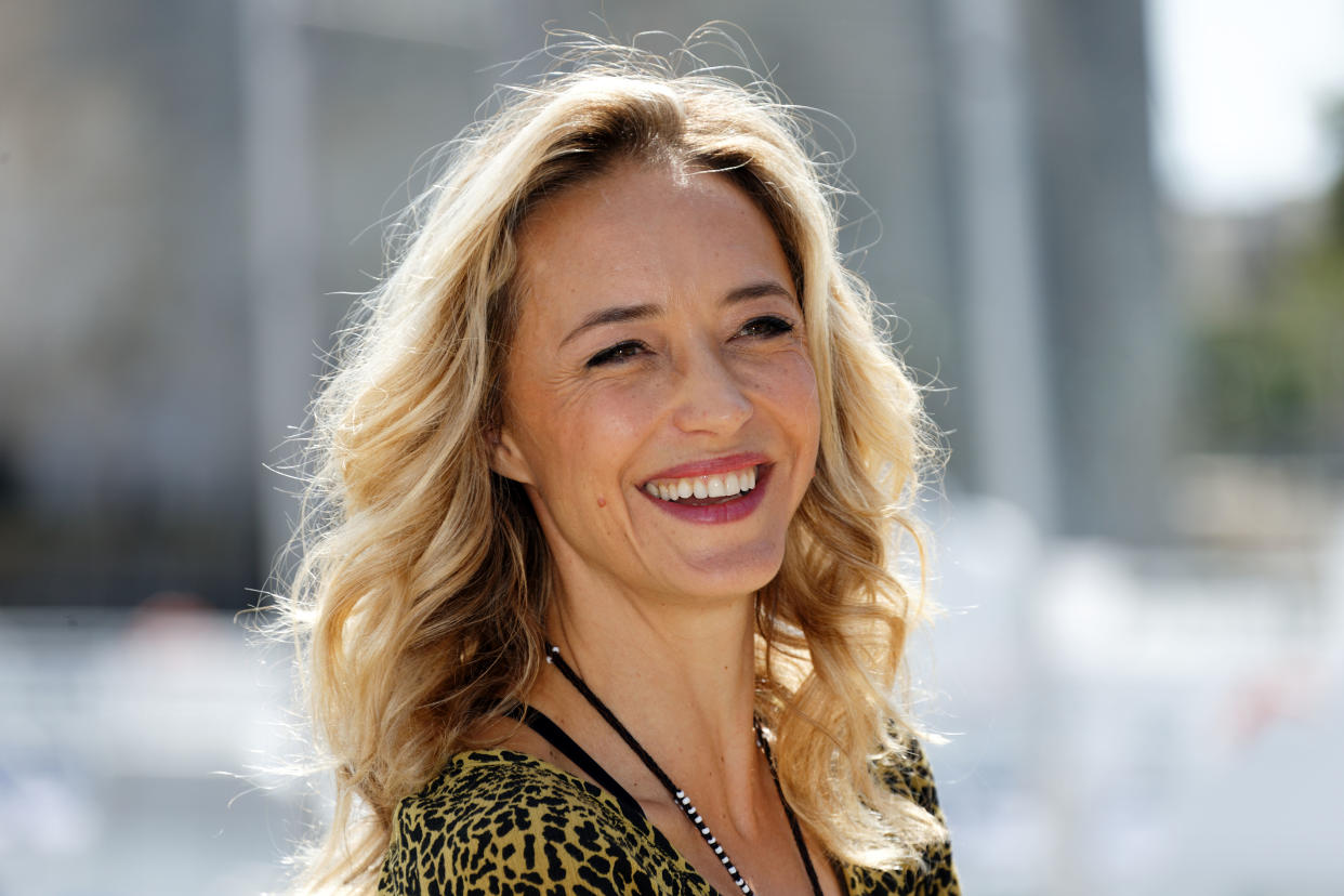 LA ROCHELLE, FRANCE - SEPTEMBER 14:  Helene De Fougerolles attends day 3 photocall of 20th Festival of TV Fiction on September 14, 2018 in La Rochelle, France.  (Photo by Sylvain Lefevre/Getty Images)