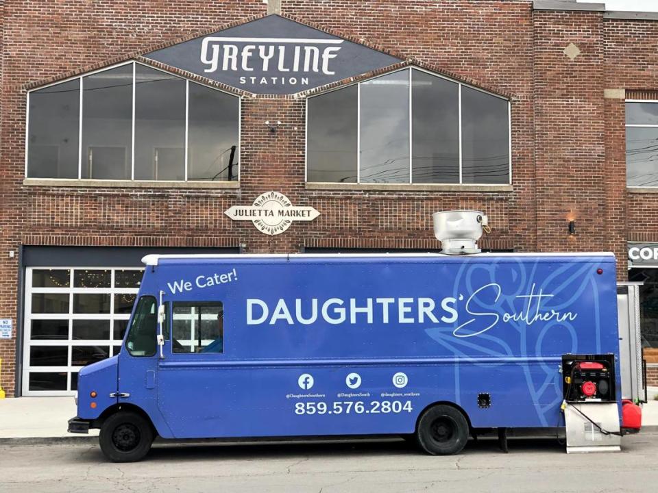 Daughters’ Southern Food Truck at the Julietta Market at Greyline Station in April.