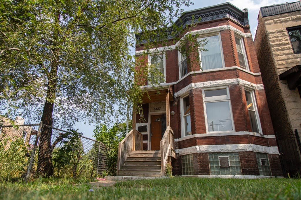 The former home of Emmett and Mamie Till, at 6427 S. St. Lawrence Ave. in Chicago’s West Woodlawn neighborhood, is one of more than two dozen historically significant sites that will share $3 million in grant money from a preservation organization. (Anthony Vazquez/Chicago Sun-Times via AP, File)