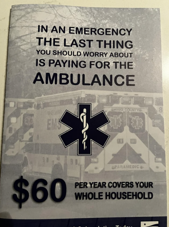 An EMS subscription flyer