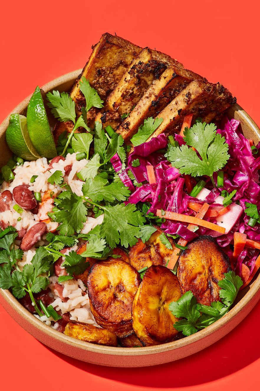 Jerk Tofu Grain Bowls