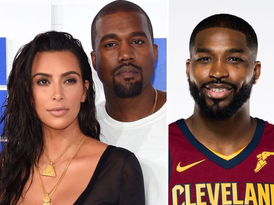 kim kardashian kanye west tristan thompson