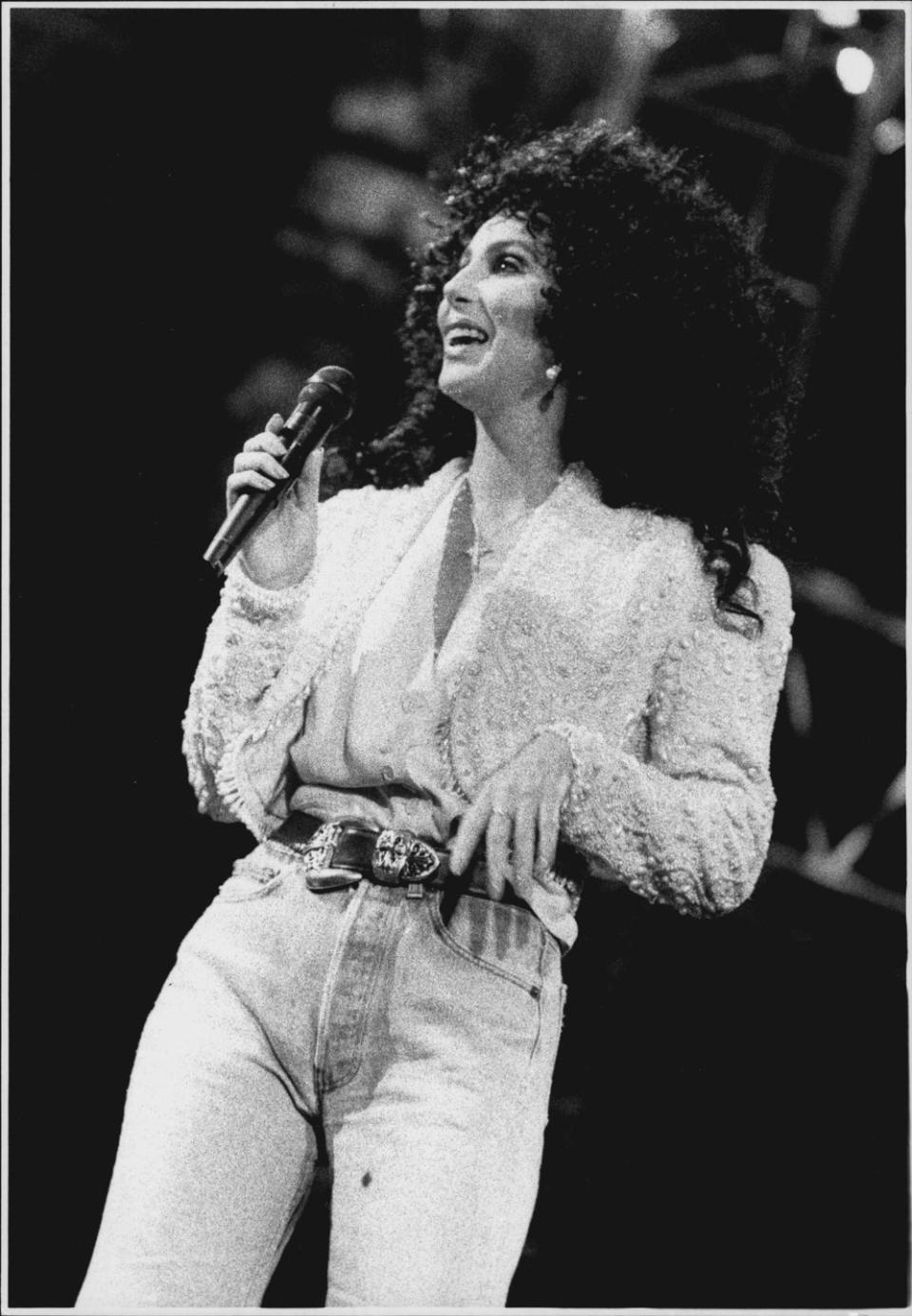 cher in concert at the entertainment centre