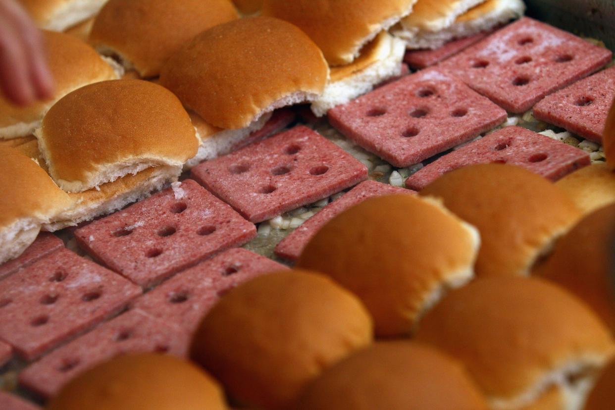 White Castle slider patties