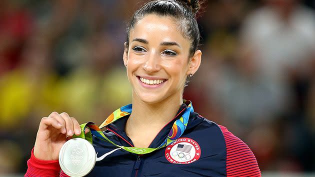 Raisman in Rio. Image: Getty