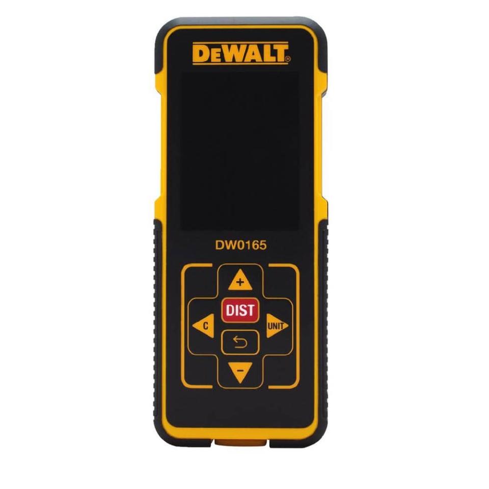 <p><a href="https://go.redirectingat.com?id=74968X1596630&url=https%3A%2F%2Fwww.homedepot.com%2Fp%2FDEWALT-165-ft-Color-Screen-Laser-Distance-Measurer-DW0165N%2F313173334&sref=https%3A%2F%2F" rel="nofollow noopener" target="_blank" data-ylk="slk:Shop Now;elm:context_link;itc:0;sec:content-canvas" class="link ">Shop Now</a></p><p>165-foot Laser Distance Measurer</p><p>homedepot.com</p><p>$116.10</p><span class="copyright">Dewalt</span>