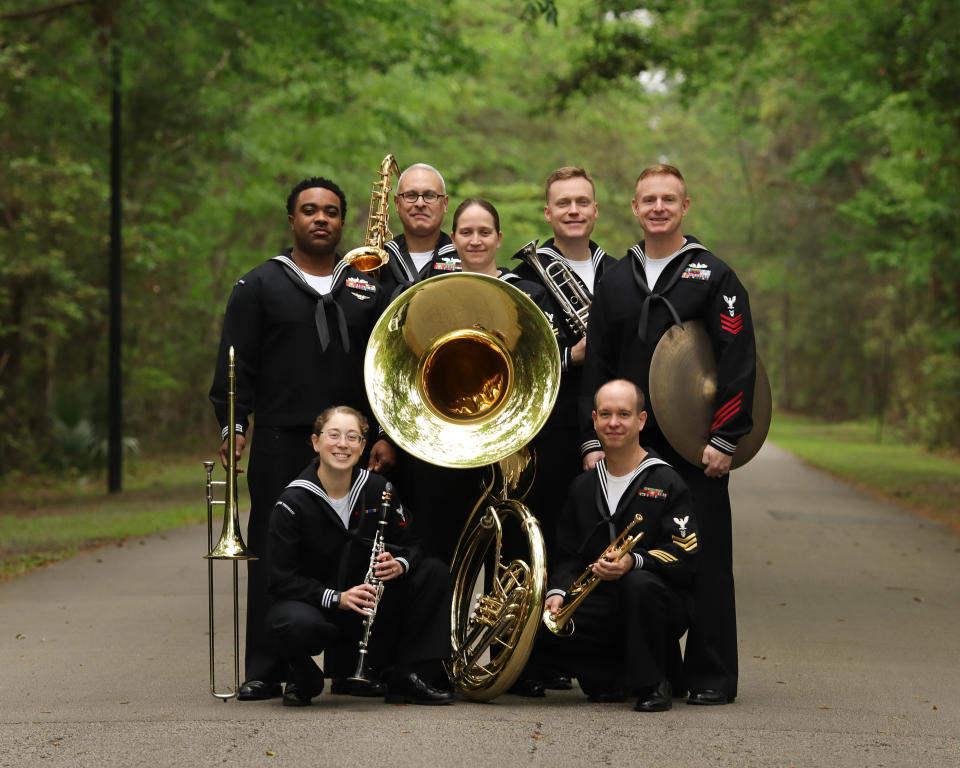 The Navy Band Southeast Jazz Ensemble in the Mount Dora Music Hall on March 24 at 3 p.m.